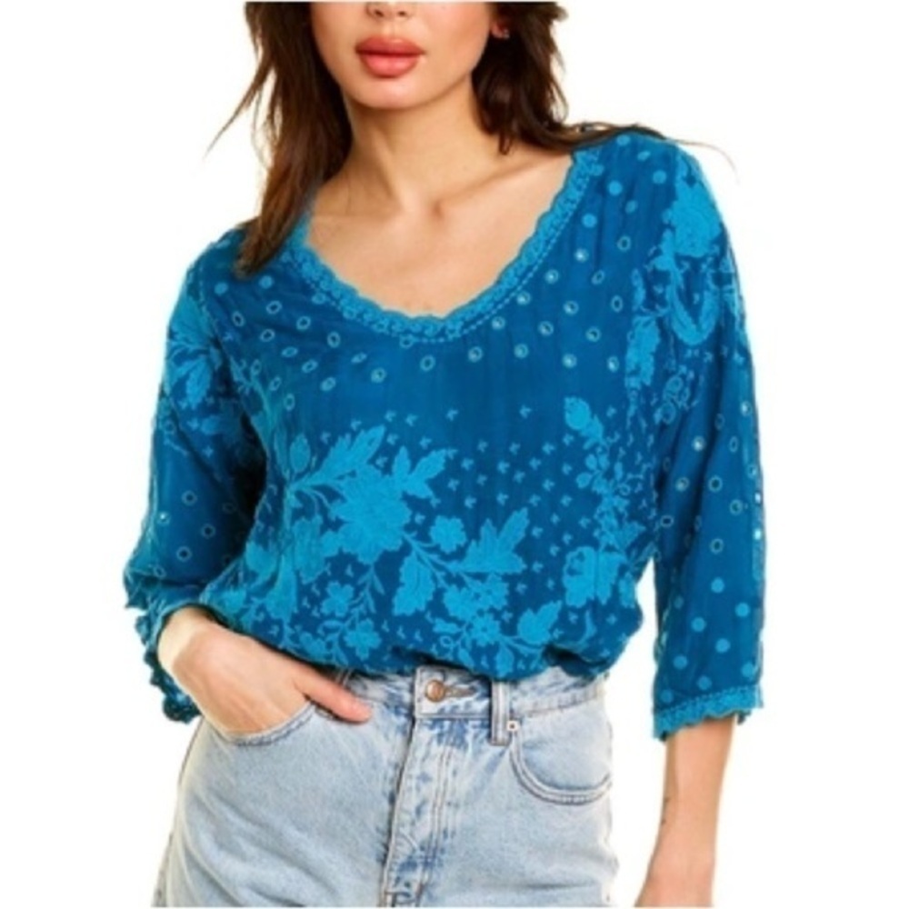 Johnny Was embroidered Melby Kenzie Top NWT
